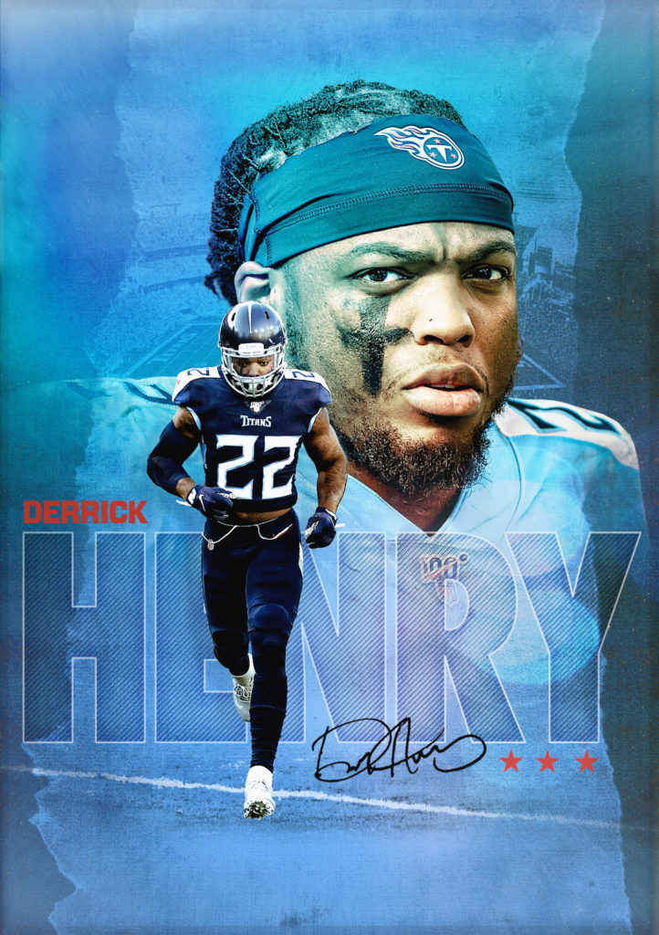 Derrick Henry Titans graphic