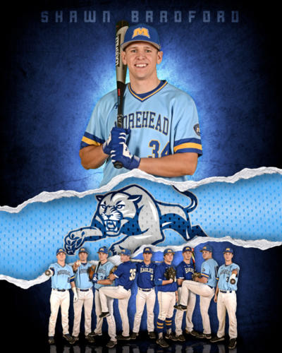 16" x 20" vertical with logo and color adjustment